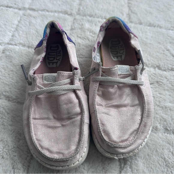 Hey Dude | Wendy Youth Sparkles "Silver" | Size K11 - Picture 2 of 9
